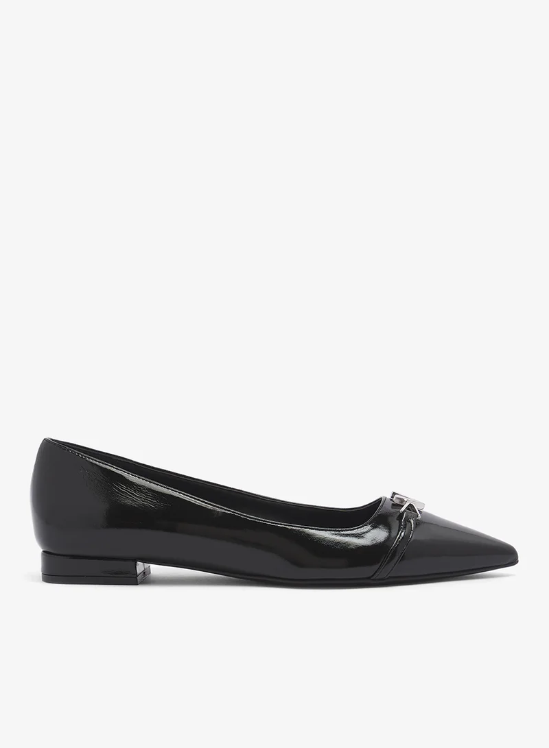 VALENTINO BY MARIO VALENTINO Bow Detail Ankle strap Flat Ballerinas